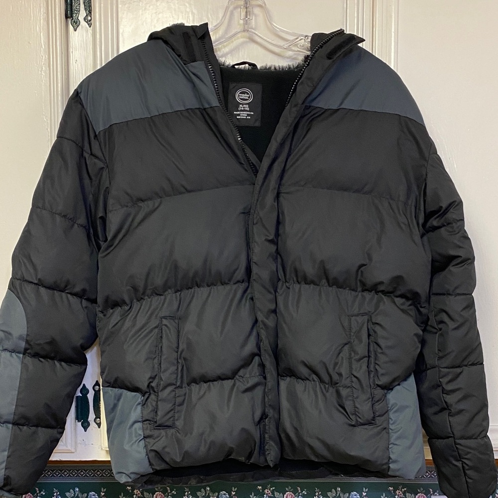 Wonder Nation Black and Gray Kids Jacket